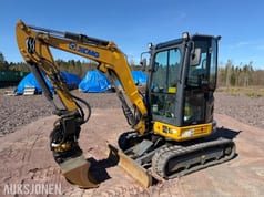 Miniexcavadora XCMG XE27E 2023 - Rototilt Engcon EC204 - Cuchara Gjerstad - Cuchilla - Orugas de Goma