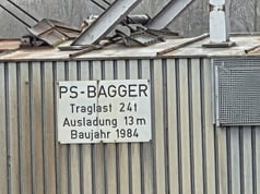 Escavatore Seilbagger/ Schwimmender Seilbagger/ Ponton-Bagger – Baujahr 1984