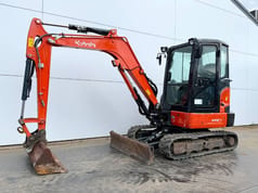 Kubota KX037-4 - Líneas de martillo / Acoplador rápido (2020)