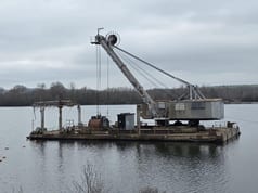 Escavatore Seilbagger/ Schwimmender Seilbagger/ Ponton-Bagger – Baujahr 1984