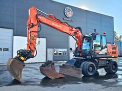 2015 Hitachi ZX140W-5 Excavator pe roți
