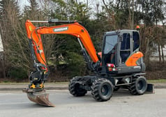 2017 Doosan DX57W Tekerlekli Ekskavatör