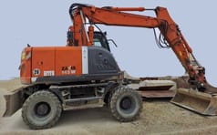 2011 Hitachi ZX145W-3 Wheel Excavator