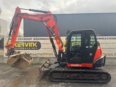 Mini-pelle Kubota KX080-4 de 2015