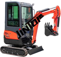 Mini Excavator 1.8TON Crawler Mini Excavator Mini Digger With Cabin (2025)