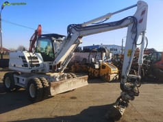 Excavadora sobre ruedas CASE WX125 de 2012