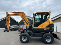 2018 Hyundai R55W-9A Wheel Excavator