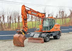2012 Doosan DX160W Wheel Excavator