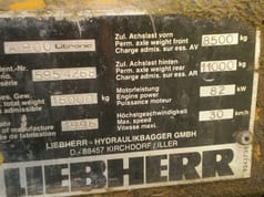 1996 Liebherr A900LI Wheel Excavator