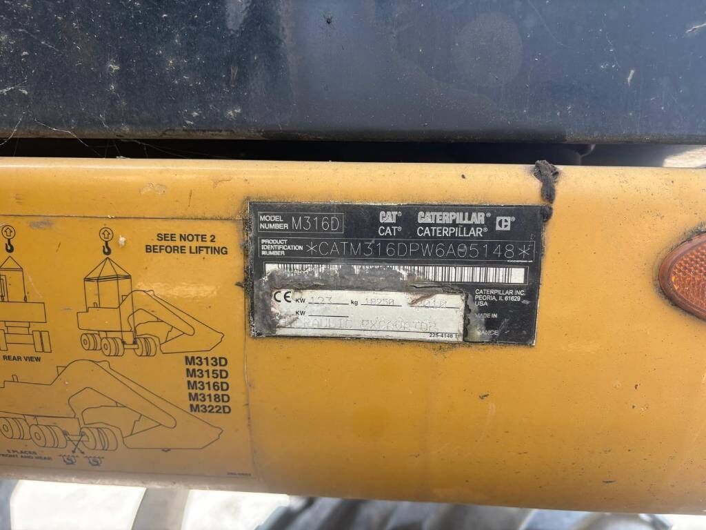 2010 Caterpillar M316D Wheel Excavator