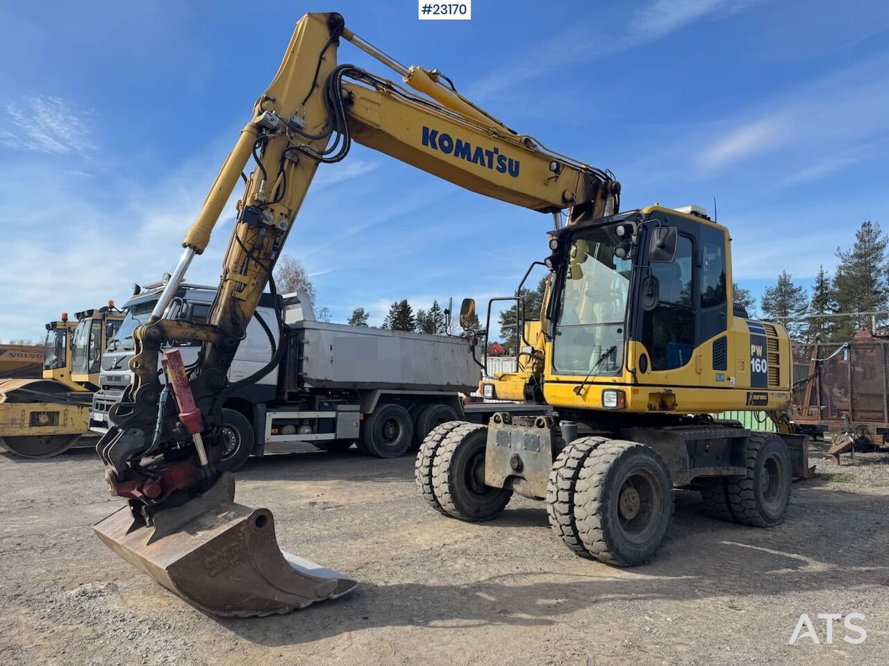 2013 Komatsu PW160-8 Wheel Excavator 2013 Komatsu PW160-8 Wheel Excavator
