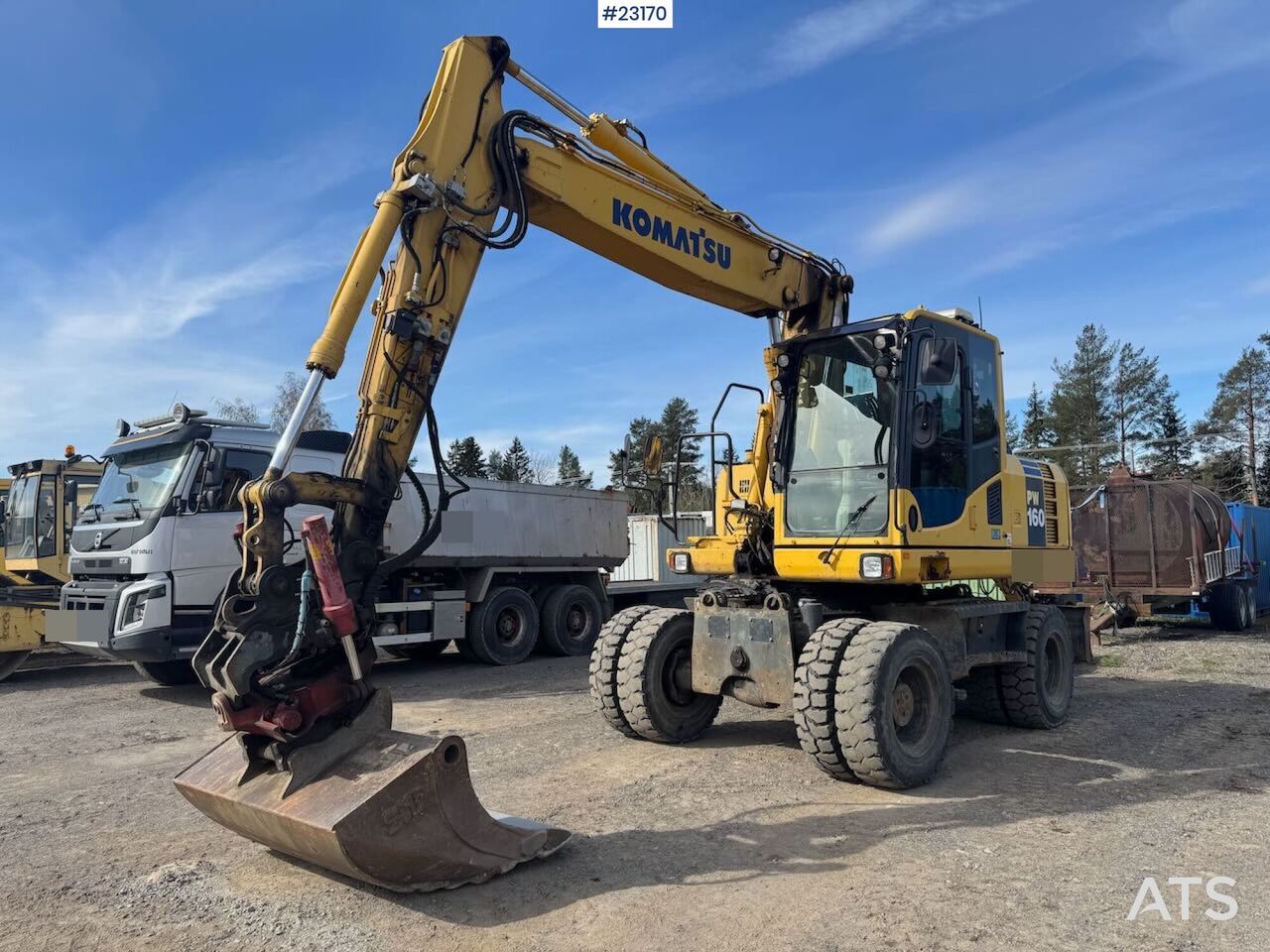 2013 Komatsu PW160-8 Wheel Excavator