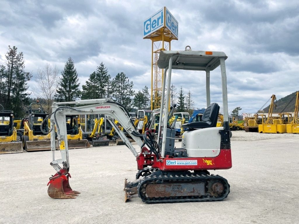 2013 Takeuchi TB108 mini excavator, side view 2013 Takeuchi TB108 mini excavator, side view