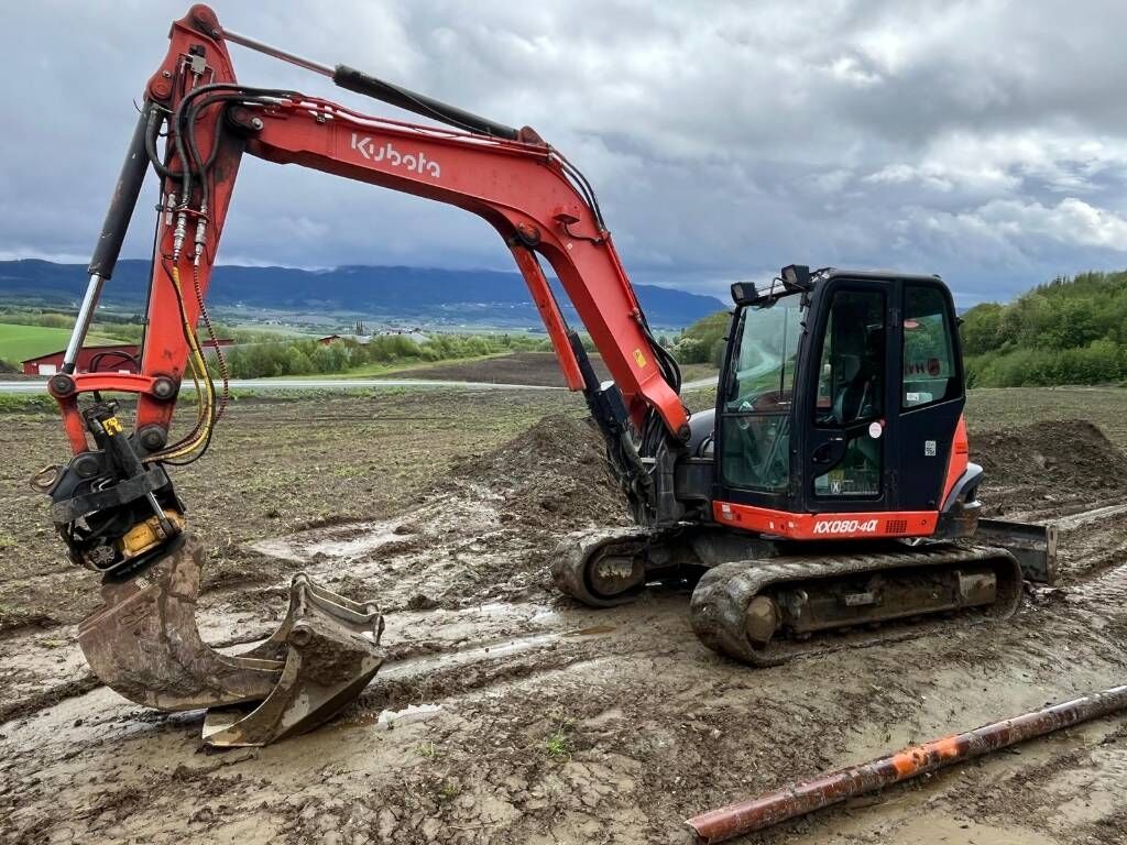 2016 Kubota KX080-4 Mini Excavator