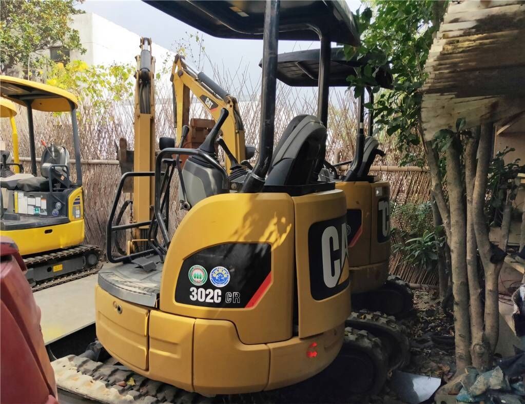 2018 Caterpillar 302C CR mini excavator rear view 2018 Caterpillar 302C CR mini excavator rear view