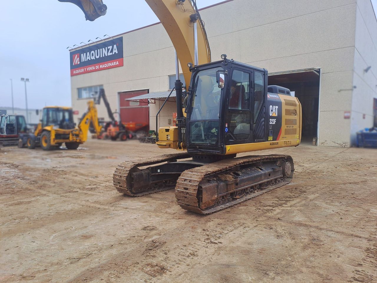 2018 Caterpillar 323F crawler excavator, front three-quarter view 2018 Caterpillar 323F crawler excavator, front three-quarter view