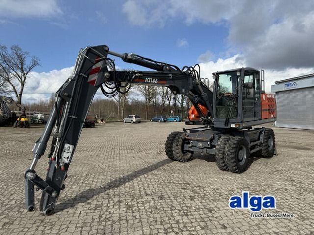 2019 Atlas 150W wheel excavator, side profile view 2019 Atlas 150W wheel excavator, side profile view