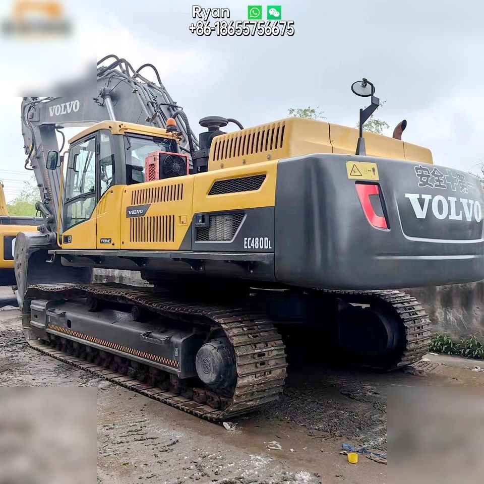 2019 Volvo EC480DL crawler excavator, rear three-quarter view 2019 Volvo EC480DL crawler excavator, rear three-quarter view