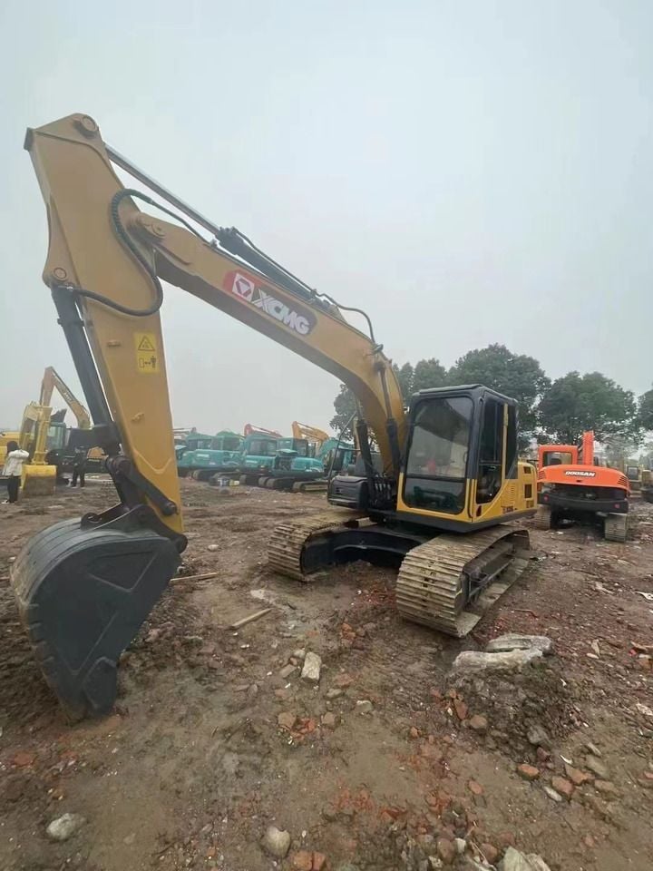 2019 XCMG XE150D excavator, front three-quarter view