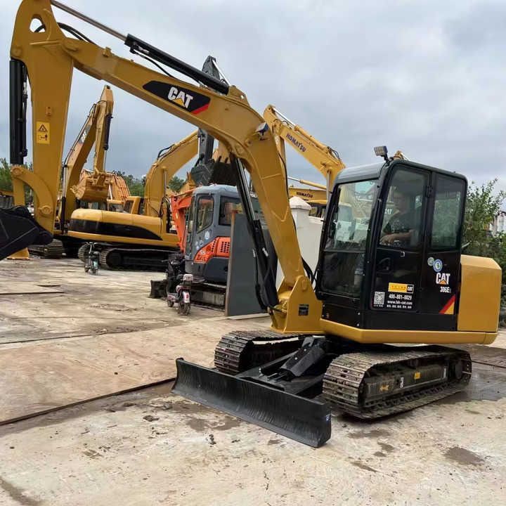 2020 Caterpillar 306E crawler excavator, front three-quarter view 2020 Caterpillar 306E crawler excavator, front three-quarter view