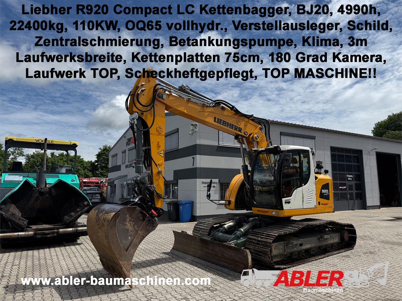 2020 Liebherr R920 Crawler Excavator 2020 Liebherr R920 Crawler Excavator