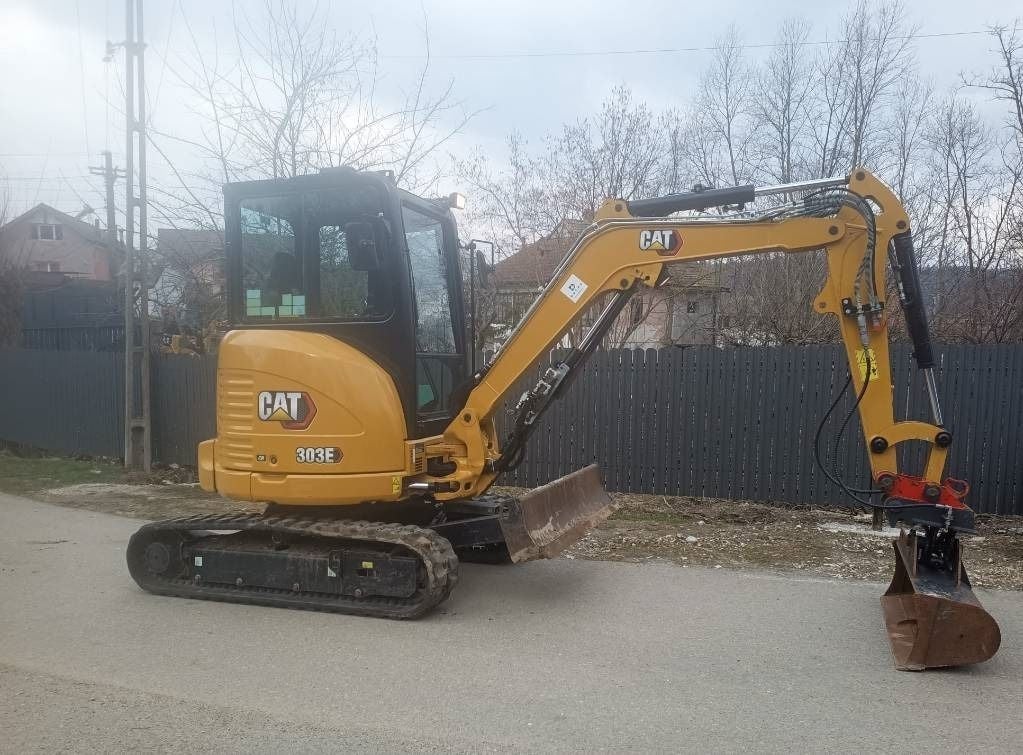 2021 Caterpillar 303E crawler excavator side view 2021 Caterpillar 303E crawler excavator side view