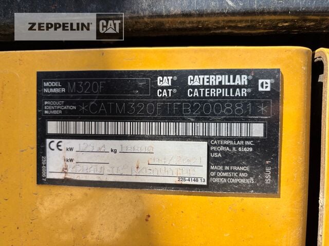 2021 Caterpillar M320F Wheel Excavator