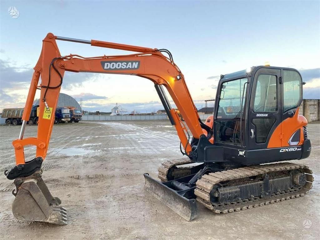 2021 Doosan DX60C mini excavator side view 2021 Doosan DX60C mini excavator side view