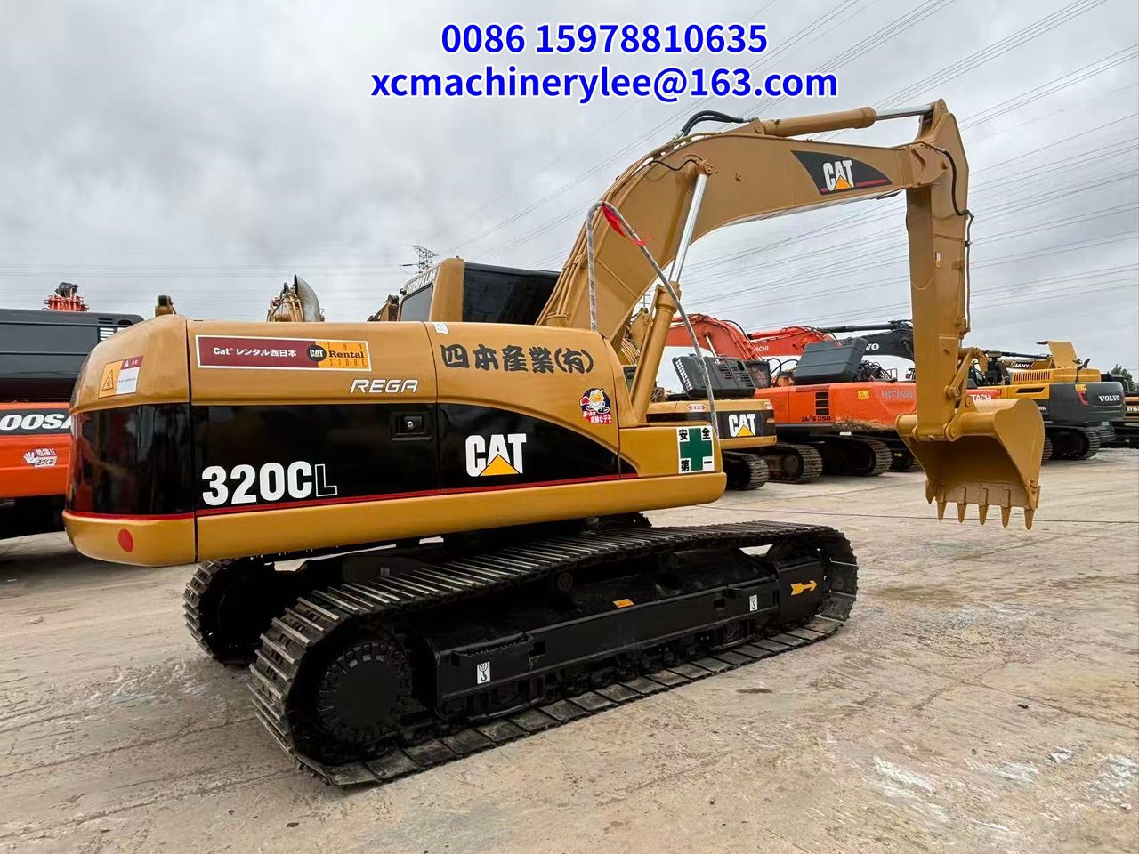 2023 Caterpillar 320CL crawler excavator, rear three-quarter view 2023 Caterpillar 320CL crawler excavator, rear three-quarter view