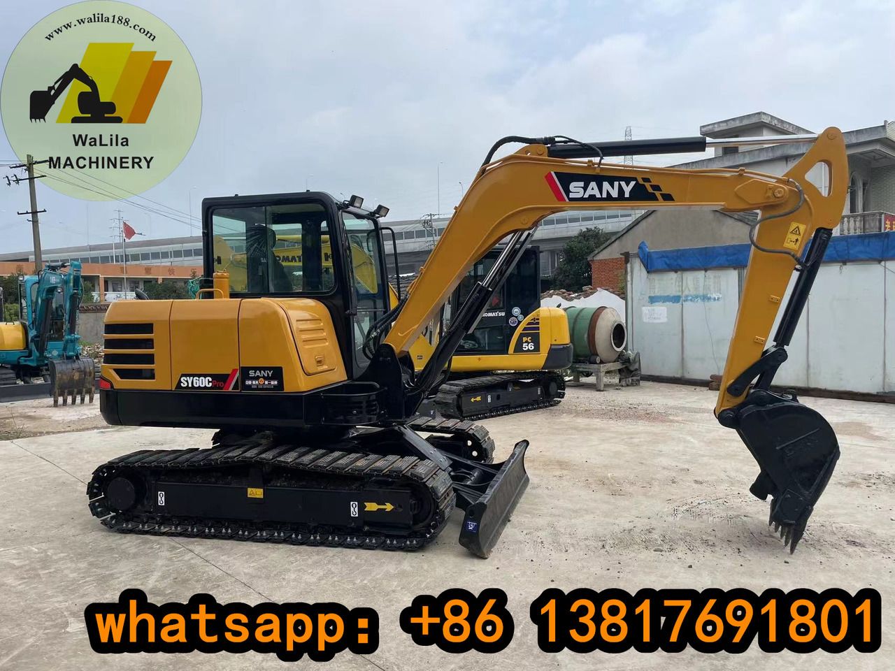 2023 Sany SY60C Pro mini excavator, side profile view 2023 Sany SY60C Pro mini excavator, side profile view