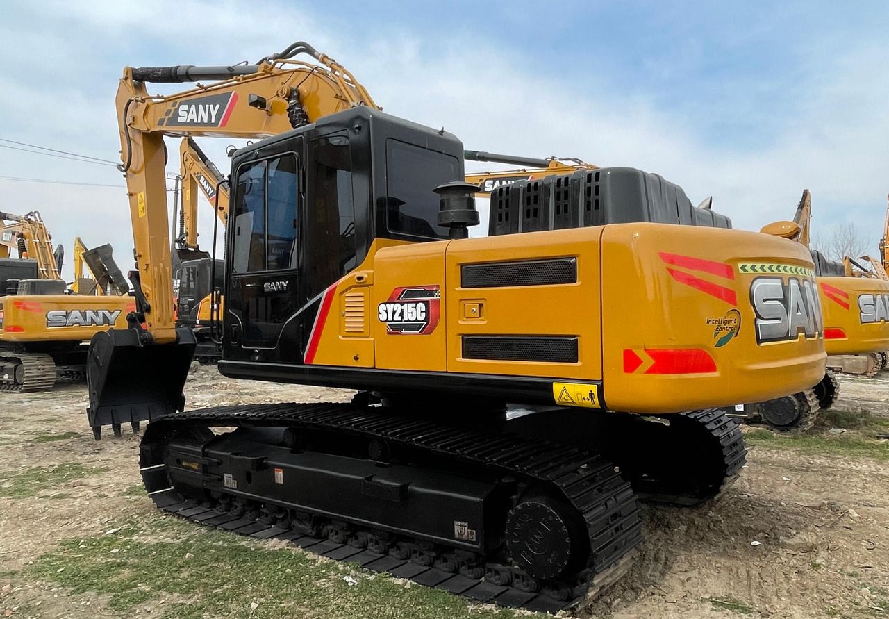 2023 Sany SY215C crawler excavator, rear three-quarter view 2023 Sany SY215C crawler excavator, rear three-quarter view