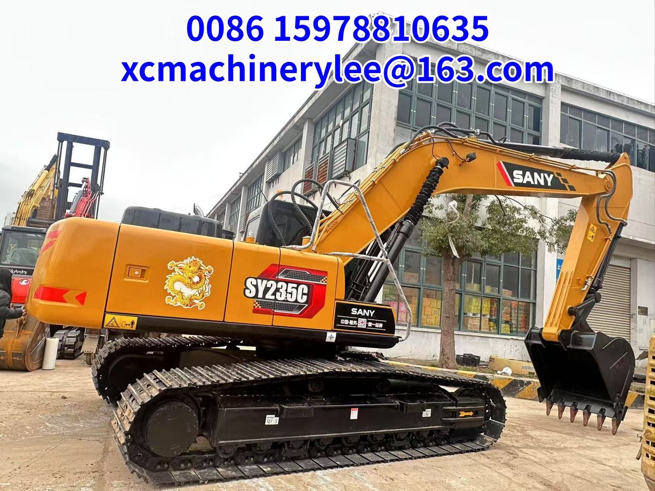 2023 Sany SY235C crawler excavator, side profile view