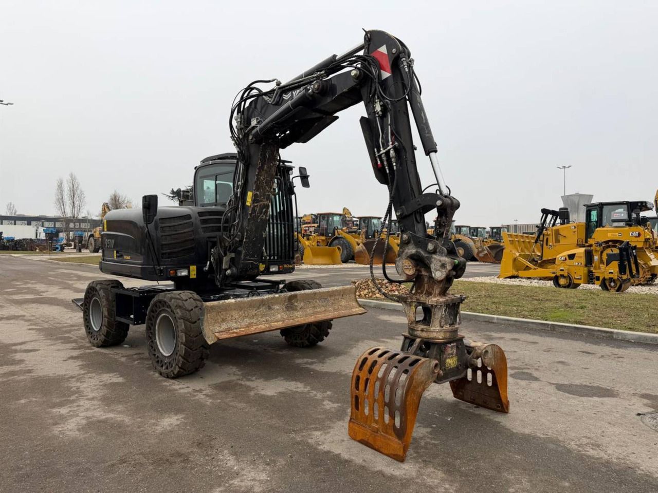 2023 Yanmar B95W excavator, front three-quarter view 2023 Yanmar B95W excavator, front three-quarter view