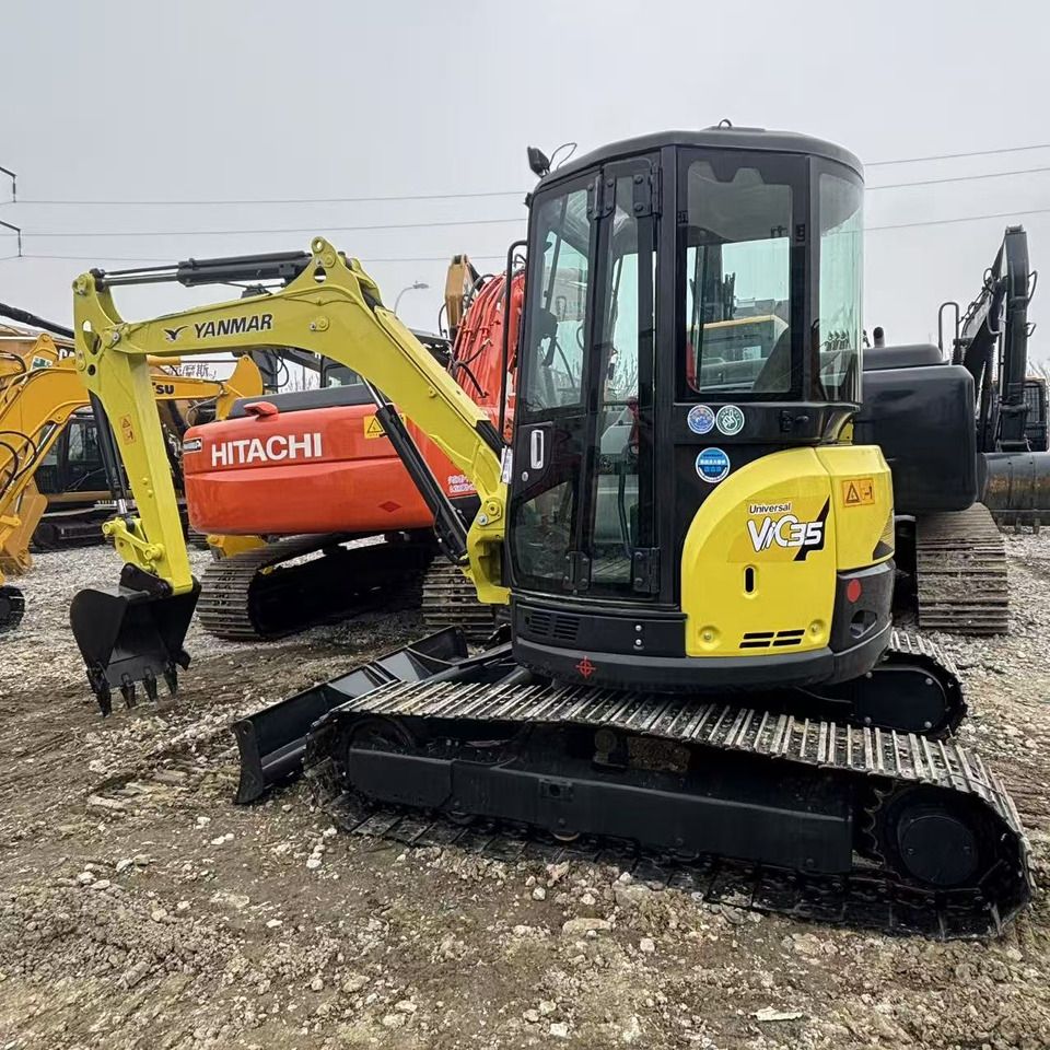 2023 Yanmar VIO35 mini excavator, three-quarter view 2023 Yanmar VIO35 mini excavator, three-quarter view