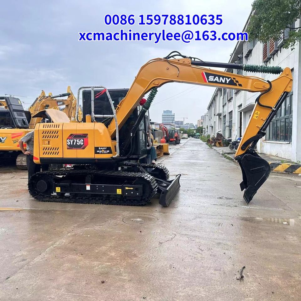 2024 Sany SY75C crawler excavator, side view