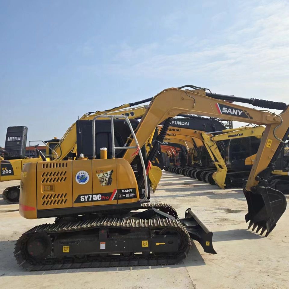 2024 Sany SY75C Pro mini excavator, side profile view 2024 Sany SY75C Pro mini excavator, side profile view