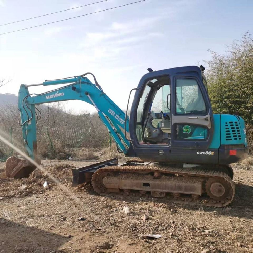 2024 Sunward SWE80E mini excavator side view 2024 Sunward SWE80E mini excavator side view