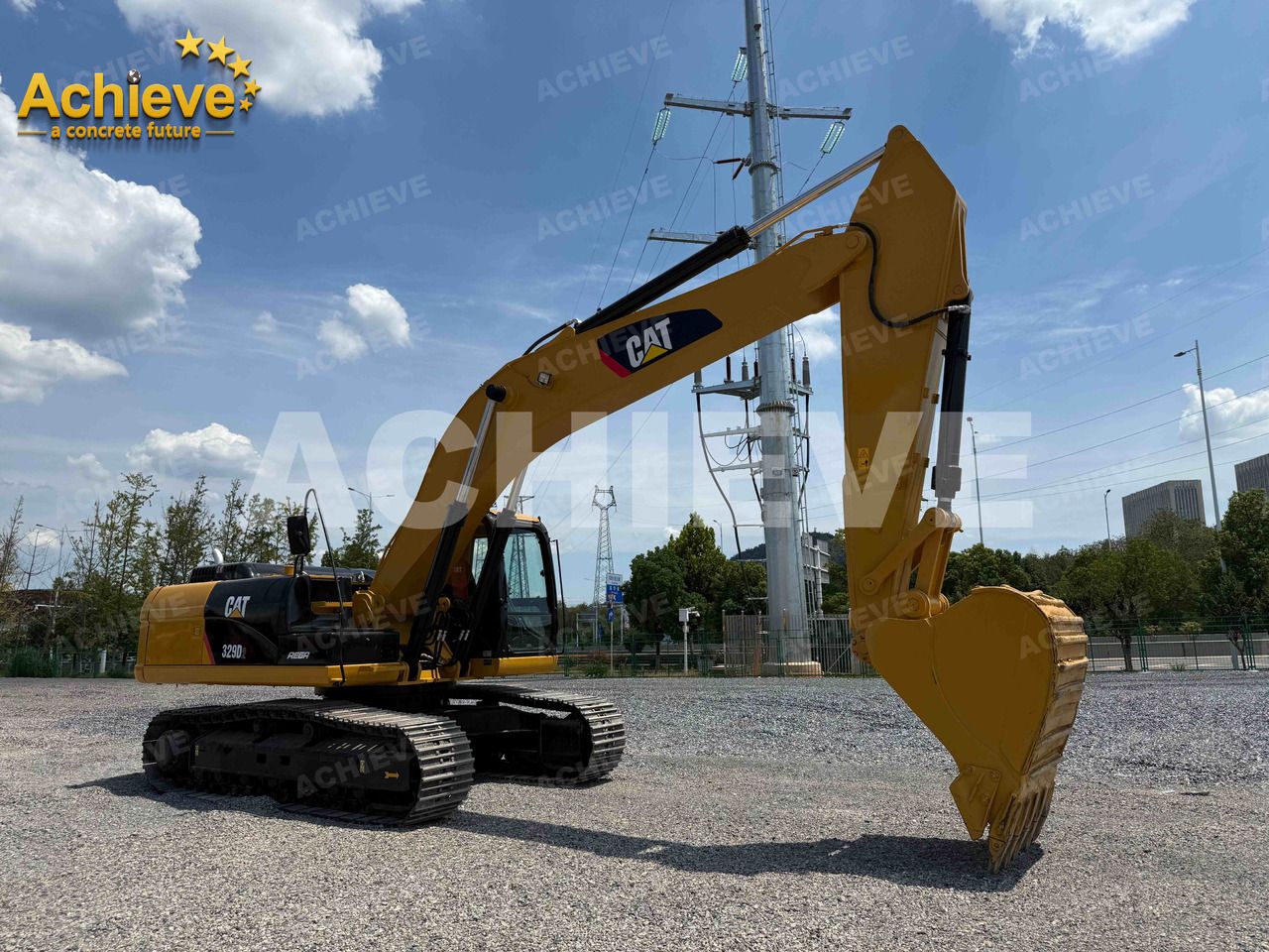2025 Caterpillar 329D crawler excavator side profile view 2025 Caterpillar 329D crawler excavator side profile view