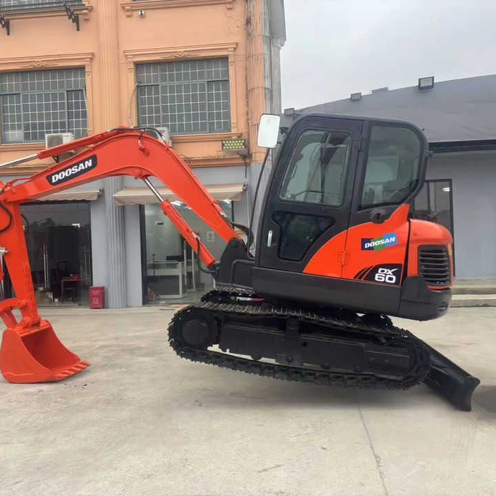 2024 Doosan DX60-9C excavator side view 2024 Doosan DX60-9C excavator side view