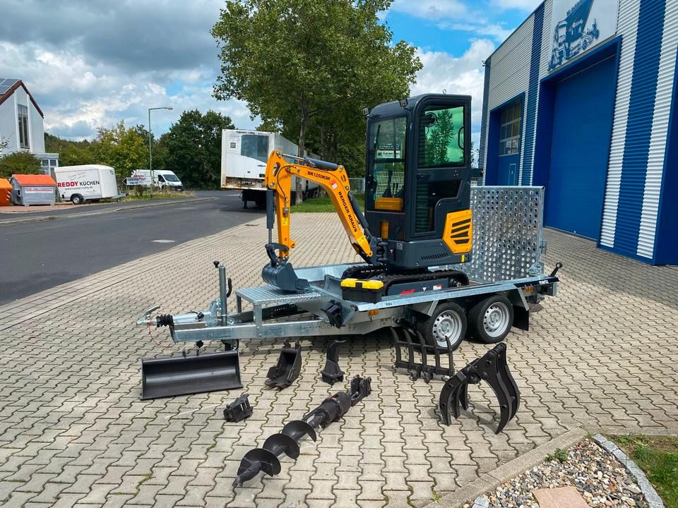 Mini Ekskavatör Minibagger BK1250KSR Dahil 2-AKS-LOWBED VE AKSESUAR PAKETİ Küçük *DAHİL %19 KDV*DÖNER KOL*AYARLANABİLİR YÜRÜYÜŞ*HEMEN!*