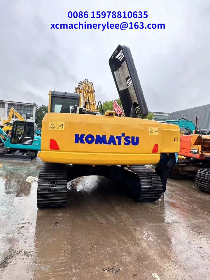 2023 Komatsu PC210 crawler excavator, rear view