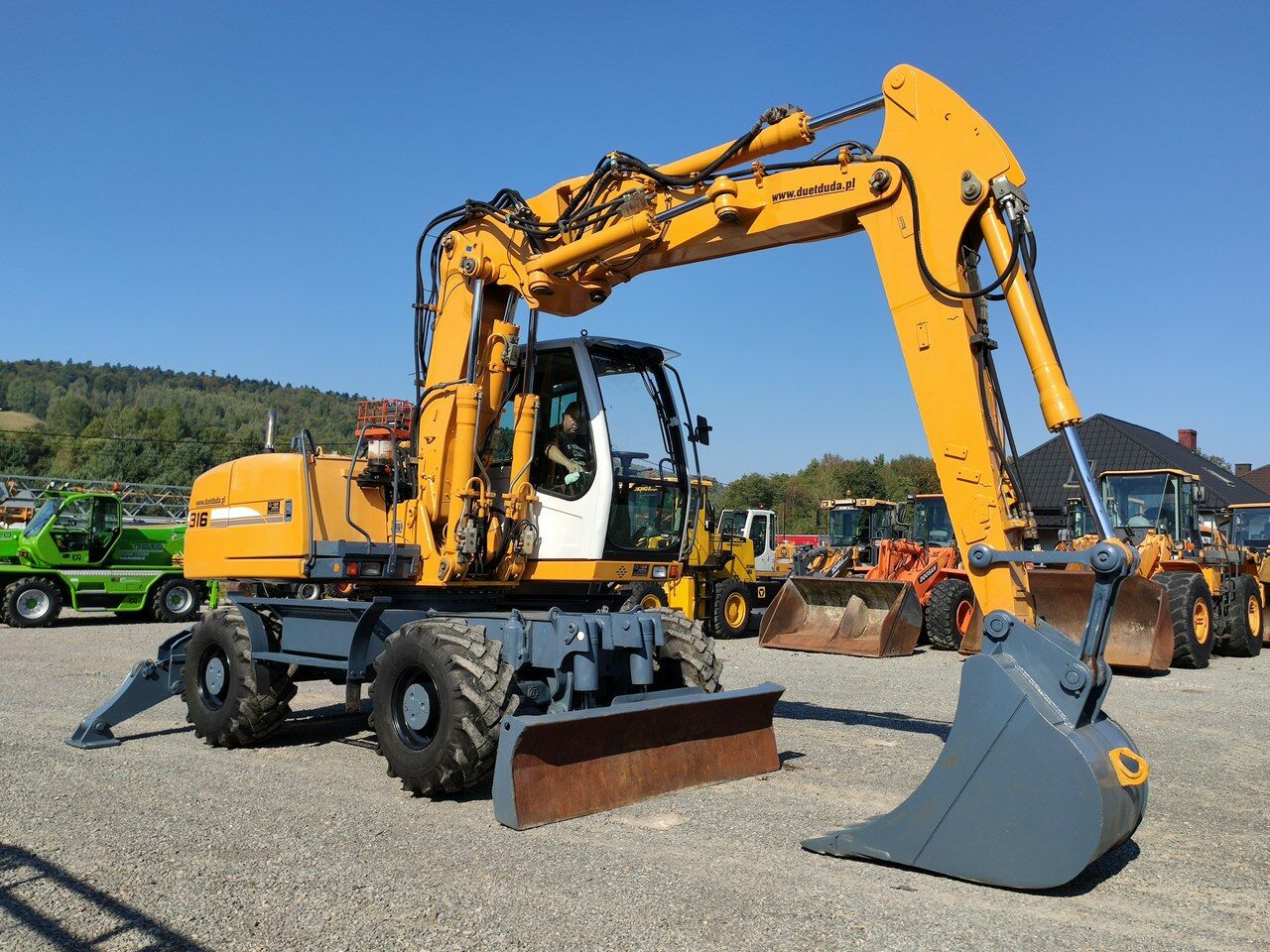 2008 Liebherr A316 wheel excavator, side view