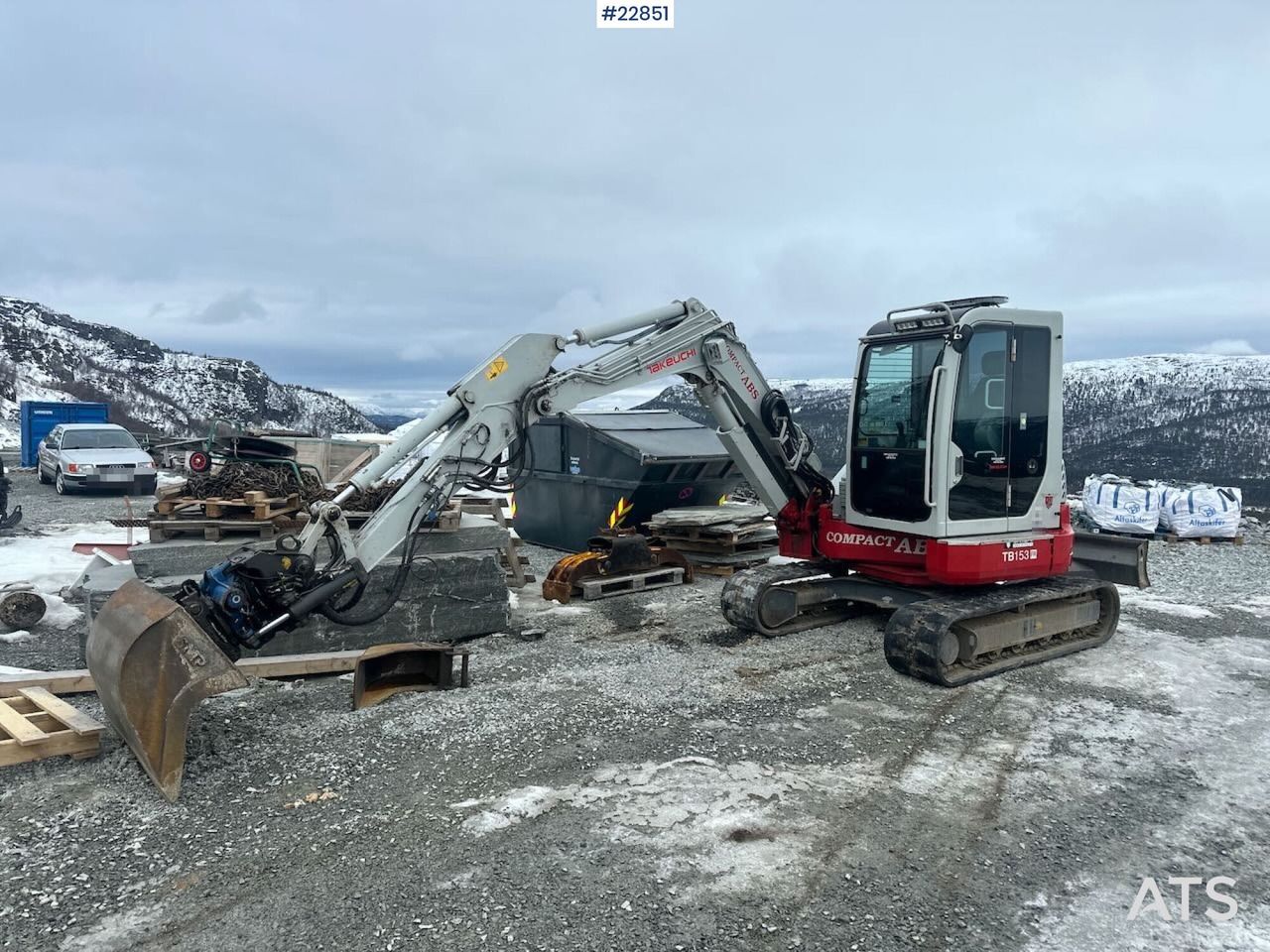 2017 Takeuchi TB153FR Mini Excavator