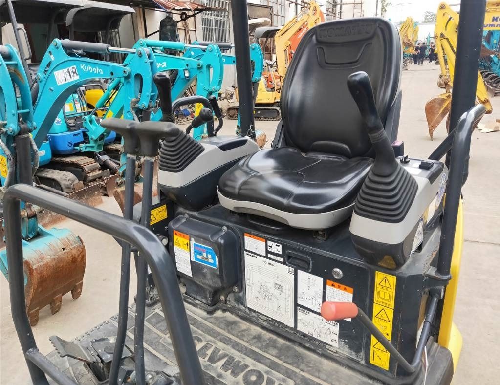 2023 Komatsu PC18MR-3 mini excavator operator station view