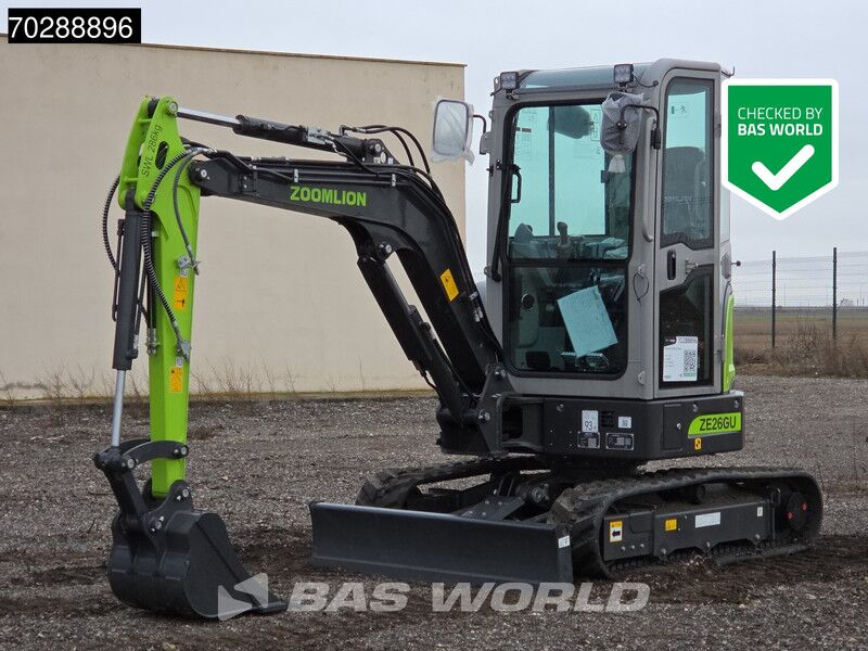 2024 Zoomlion ZE26GU Mini Excavator