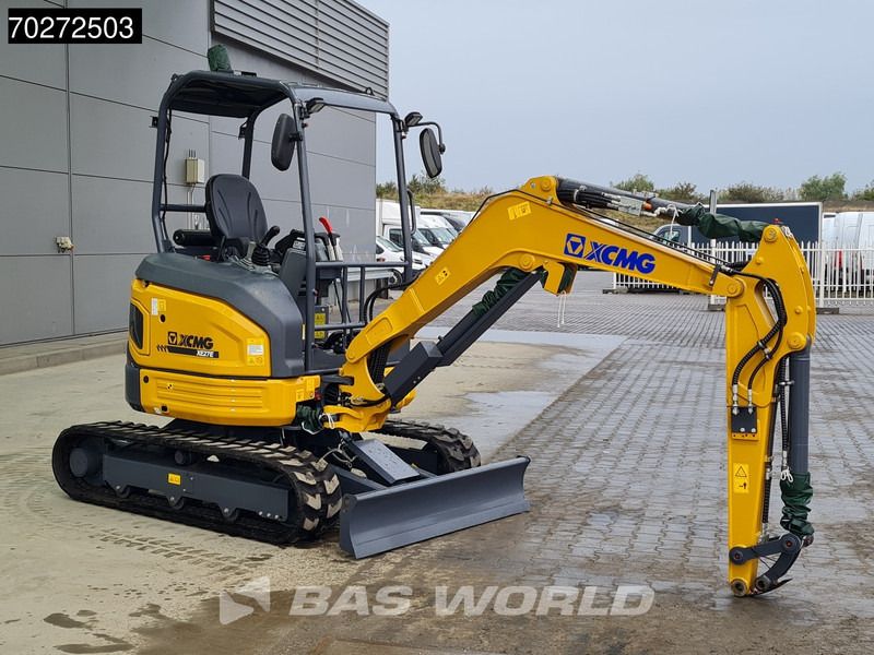 2023 XCMG XE27E mini excavator, side view
