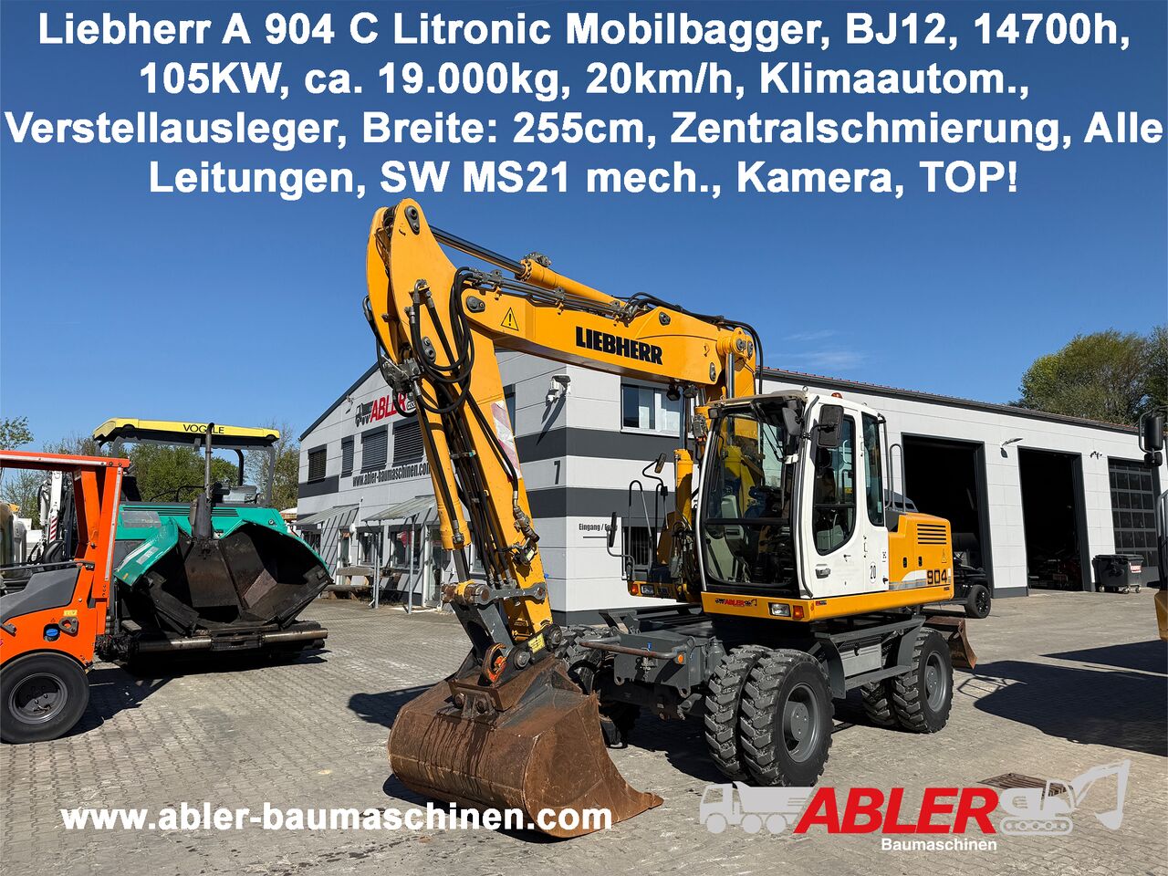 2012 Liebherr A904 C LITRONIC Wheel Excavator