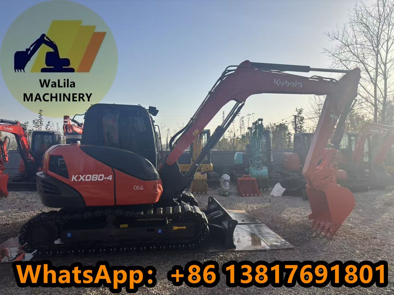 2023 Kubota KX080-4 Mini Excavator