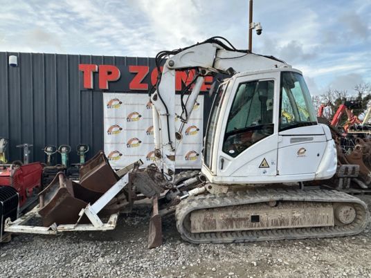 2008 Mecalac 714 MC crawler excavator, side view