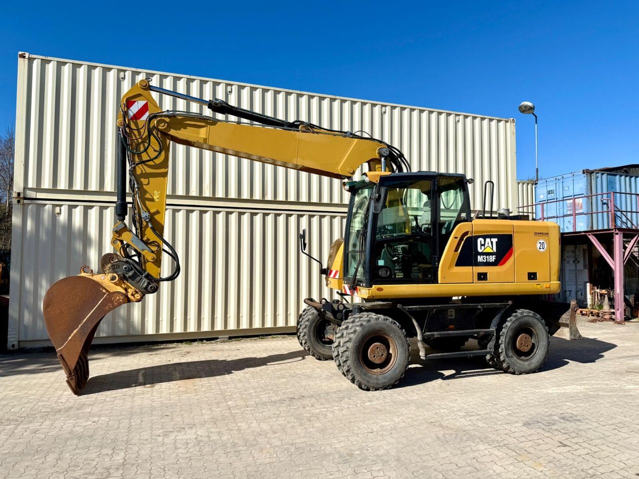2016 Caterpillar M318F Escavadora de Rodas